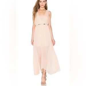 KEEPSAKE the Label Blush Chiffon Maxi Dress
